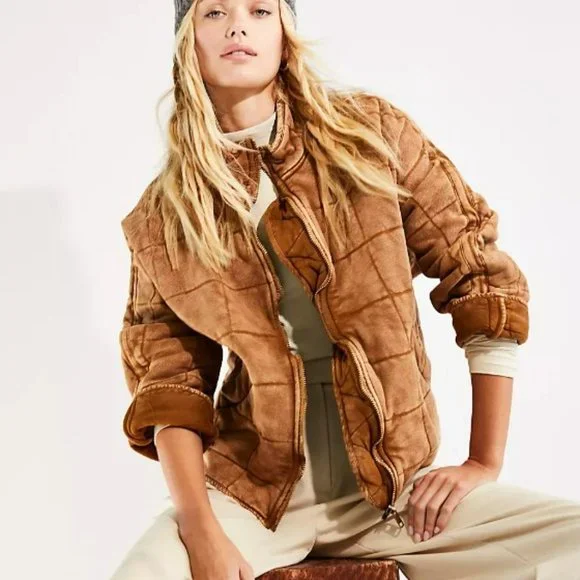NWT Free People Dolman Quilted Knit Jacket Large X-Large - Picture 1 of 6